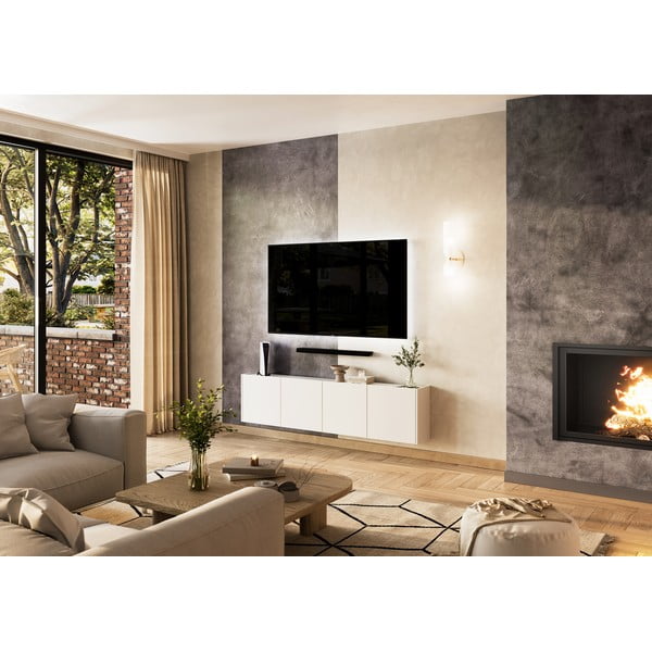 Bijela TV komoda 183x45 cm Piana – Germania-image-1