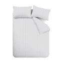 Siva flanelska posteljina za bračni krevet 200x200 cm Stripe – Catherine Lansfield