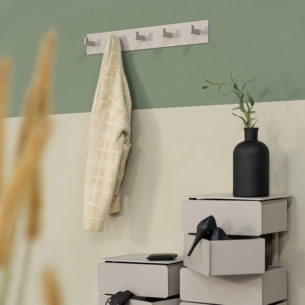 Smeđe-siva metalna zidna vješalica 70 cm Leatherman – Spinder Design-image-3