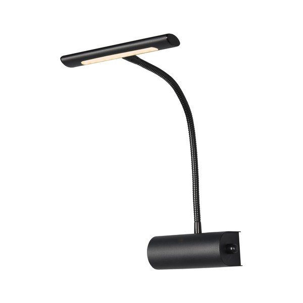 Mat crna LED zidna lampa sa savitljivom konstrukcijom/s mogućnosti zatamnjivanja Curtis – Trio-image-4