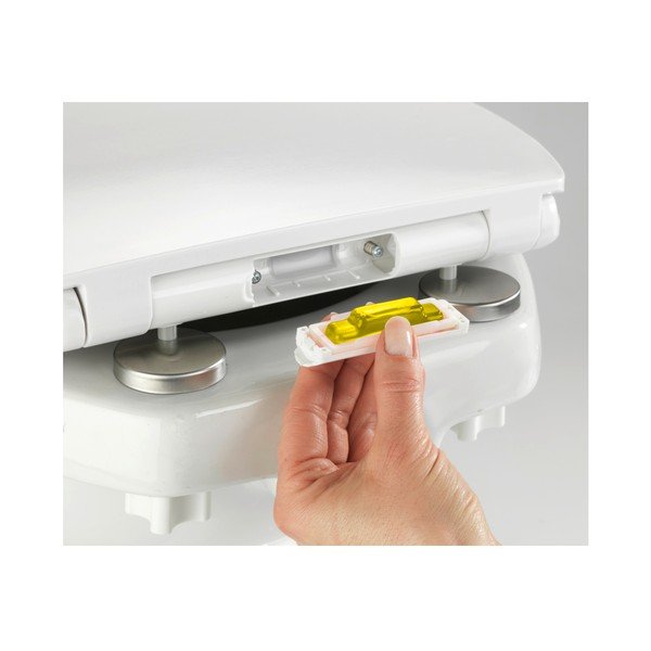 WC daska s mirisnom kapsulom i jednostavnim zatvaranjem Wenko Mora, 44,5 x 37 cm-image-1