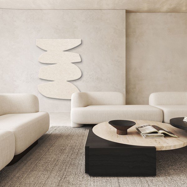 Tekstilni akustični panel 88x118 cm Stone Balance – Malerifabrikken-image-1