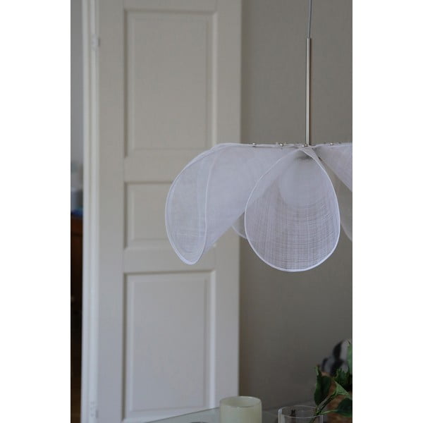 Bijela viseća svjetiljka sa staklenim sjenilom ø 75 cm Styrka – Markslöjd-image-1