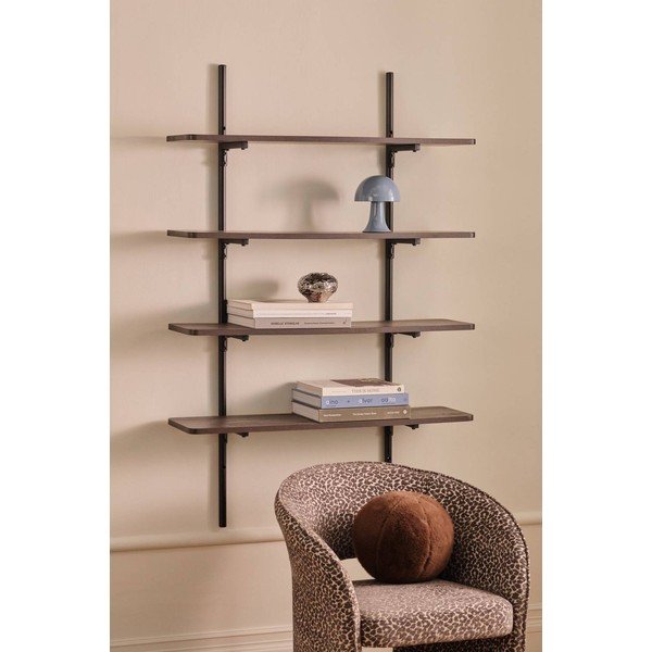 Smeđa metalna polica s više razina 100 cm Gilda – Ellos Home-image-1