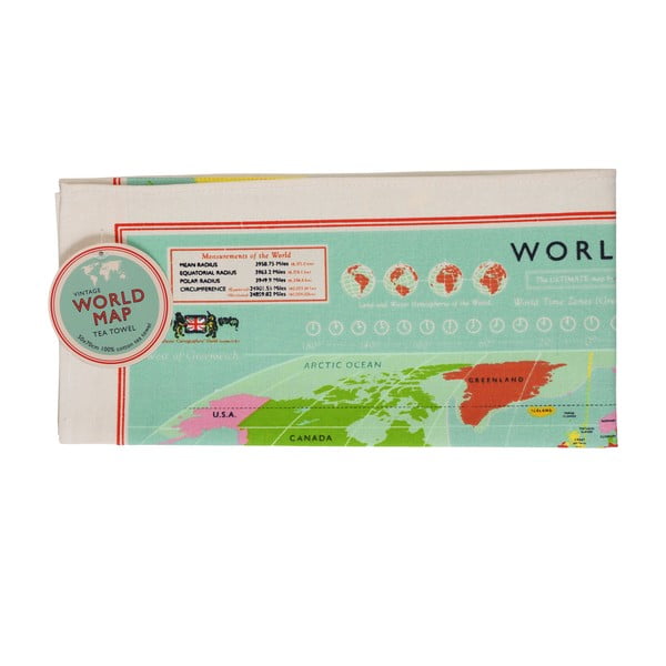 Pamučni ručnik Rex London World Map 50 x 70 cm-image-3