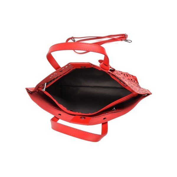 Crvena kožna torbica Mangotti Bags Lulia-image-1