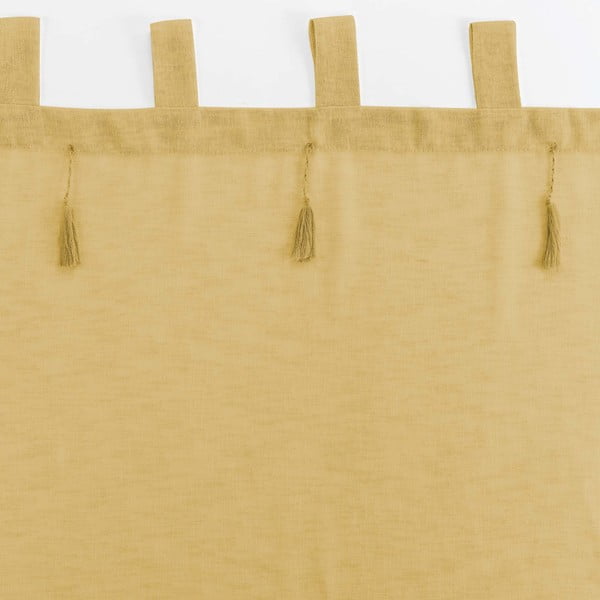 Žuta  prozirna zavjesa 140x240 cm Dalila – douceur d'intérieur-image-3