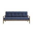 Tamno plava sklopiva sofa 205 cm Knob – Karup Design