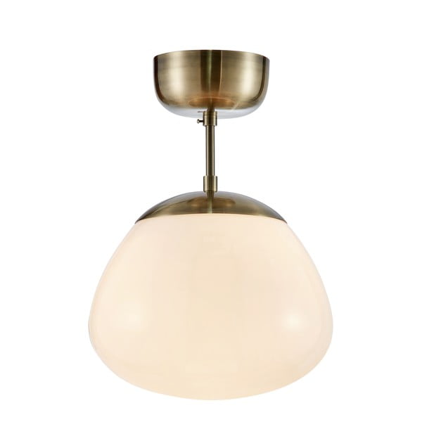 Stropno svjetlo u bijelo-brončanoj boji sa staklenim sjenilom ø 25 cm Rise - Markslöjd