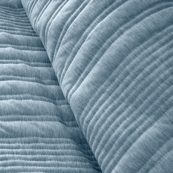 Plava posteljina za bračni krevet 200x200 cm Tamba Stripe – Pineapple Elephant-image-3