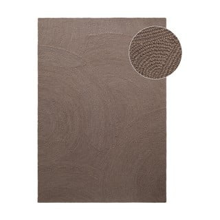 Ručno rađen vunen tepih smeđe-sivi 200x300 cm Eleni Taupe – Hanse Home