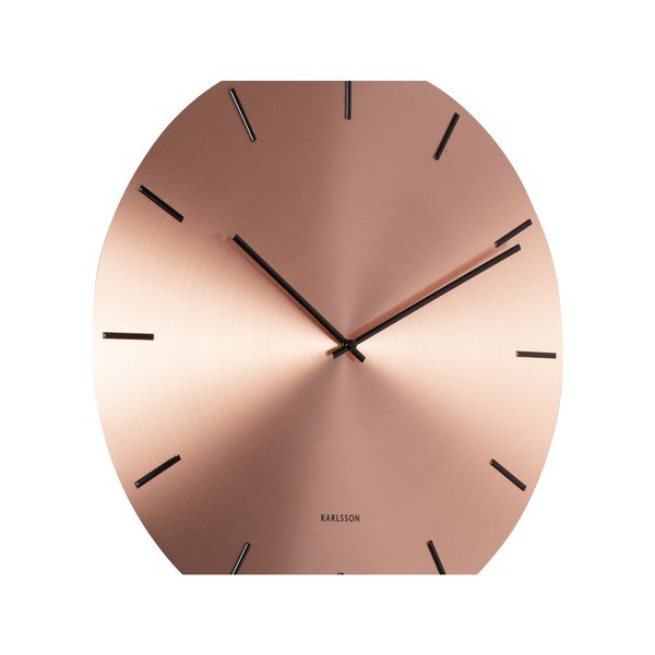 Zidni sat s njihalom u bakrenoj boji Karlsson Impressive, ø 47 cm-image-3