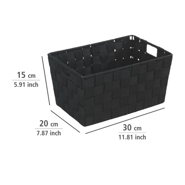 Crna košara Wenko Adria, 20 x 30 cm-image-1