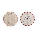 Krem desertni tanjuri u setu 2 kom s božićnim motivom od kamenine ø 16 cm Merry-go-round – Bloomingville