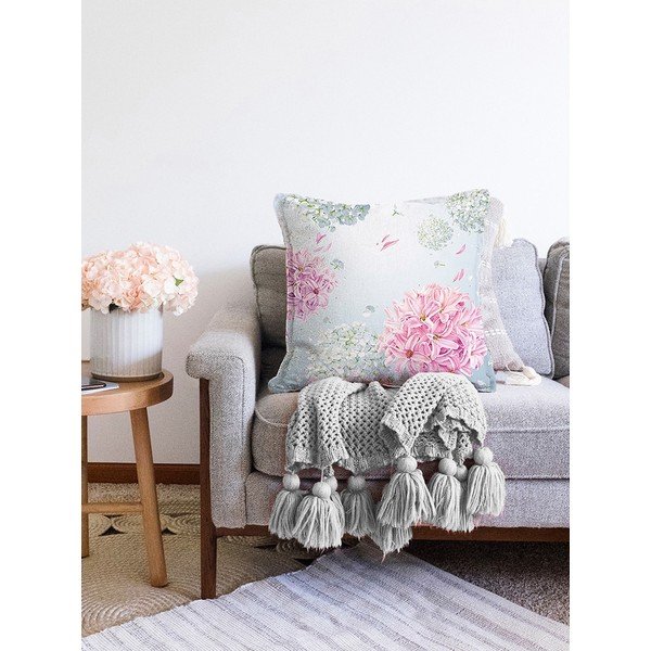 Plava jastučnica s udjelom pamuka Minimalist Cushion Covers Peony, 55 x 55 cm-image-2