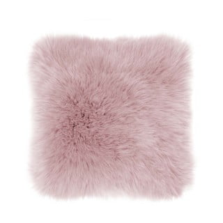 Ružičasti jastuk Tiseco Home Studio Sheepskin, 45 x 45 cm