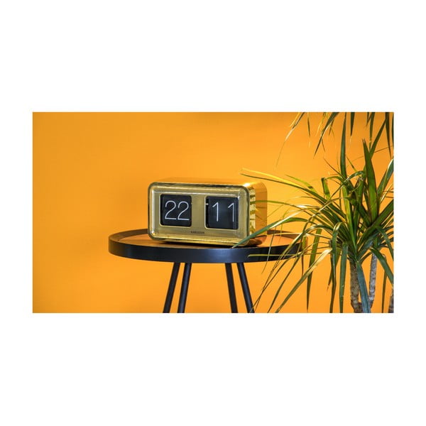 Pozlaćeni stolni sat Karlsson Bold Flip-image-4