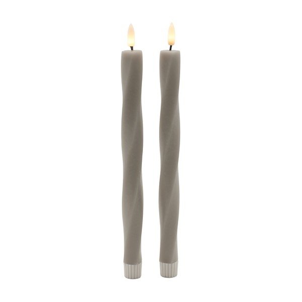 LED svijeće u setu 2 kom na baterije (visina 26 cm) Sille Twist – Sirius