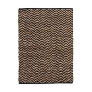 Crni/u prirodnoj boji tepih 120x170 cm Zigzag – douceur d'intérieur