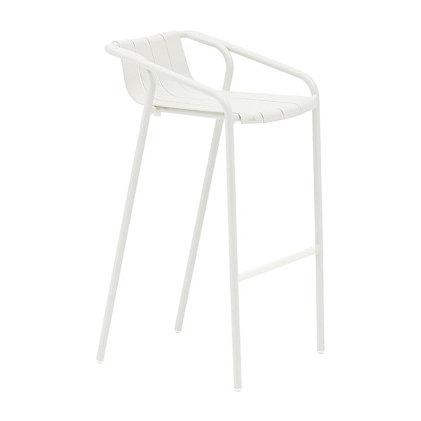 Svijetlo sive metalne vrtne barske stolice u setu 2 kom Fleole – Ezeis