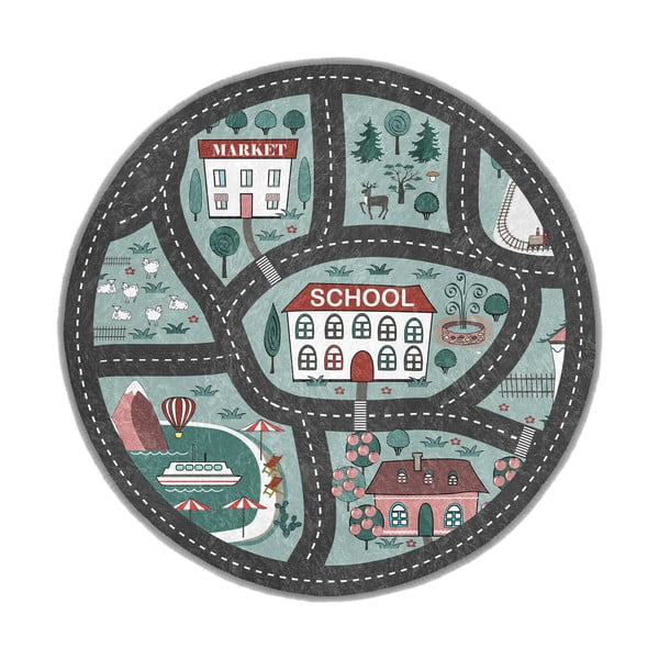 Periv dječji tepih za igru ø150 cm Happy Neighbourhood – Mila Home