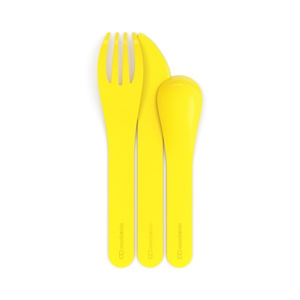 Žuti plastični pribor za jelo Monbento-image-2