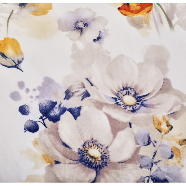 Bijela posteljina za krevet za jednu osobu od mikropliša 140x200 cm Blossom – My House-image-1