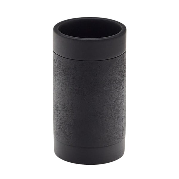 Crna čaša za četkice za zube od polyresina Sisel – Kave Home