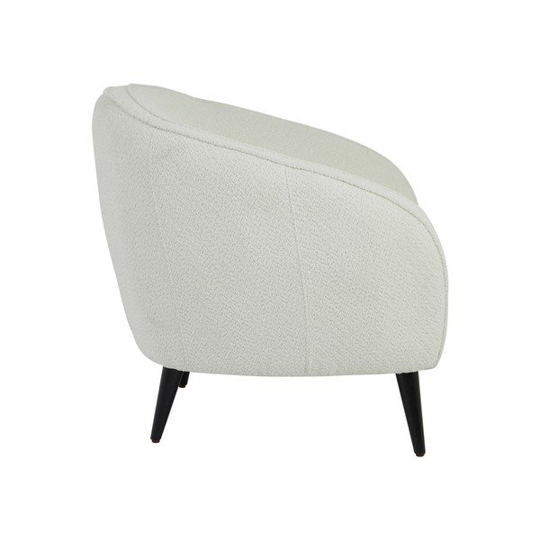 Bijela fotelja od bouclé tkanine Almond – Light & Living-image-3