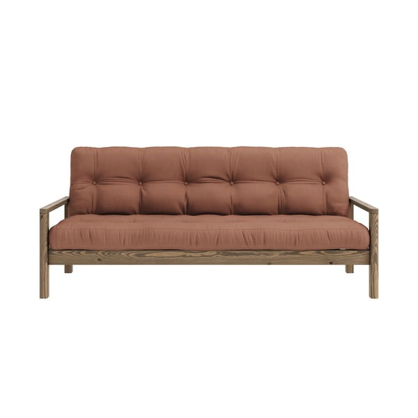 Narančasta/smeđa sklopiva sofa 205 cm Knob – Karup Design