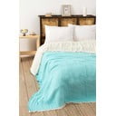 Tirkizni prekrivač od muslina za bračni krevet 230x250 cm – Mijolnir