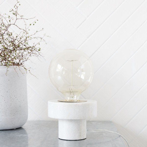 Stolna lampa House Doctor White Marble-image-1