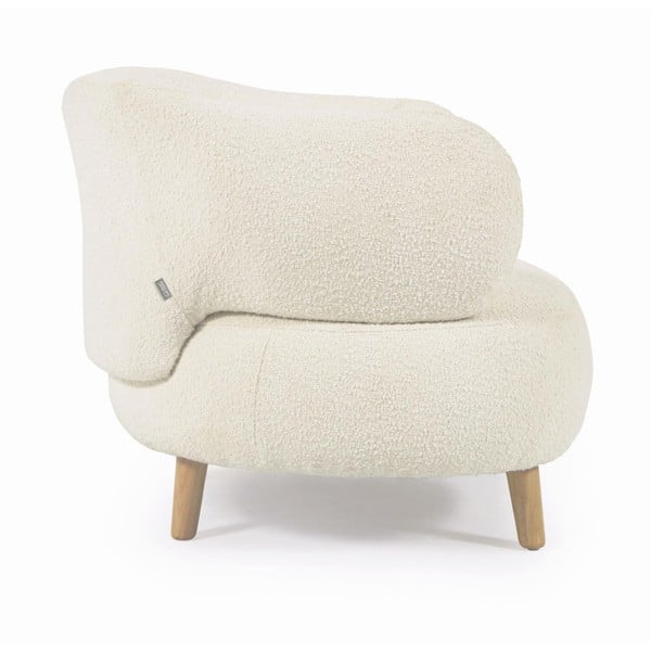Bijela fotelja Luisa - Kave Home-image-1