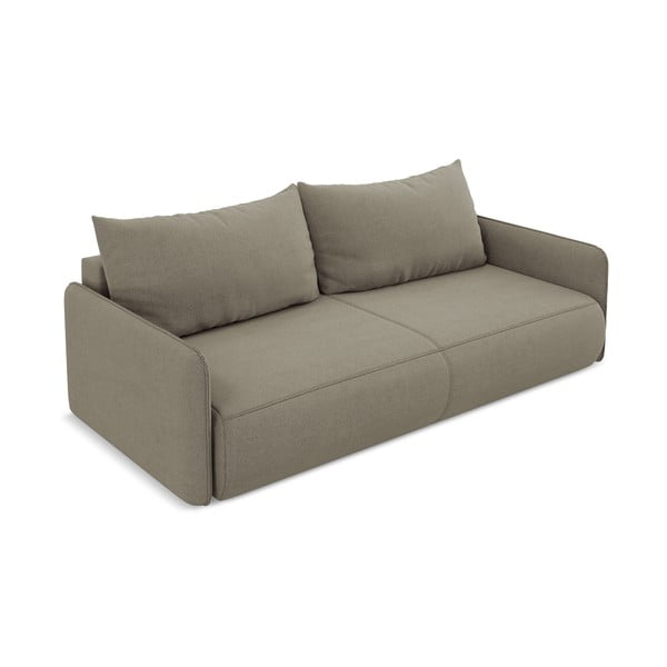 Bež sklopiva/s prostorom za odlaganje sofa 216 cm Nanea – Makamii-image-3