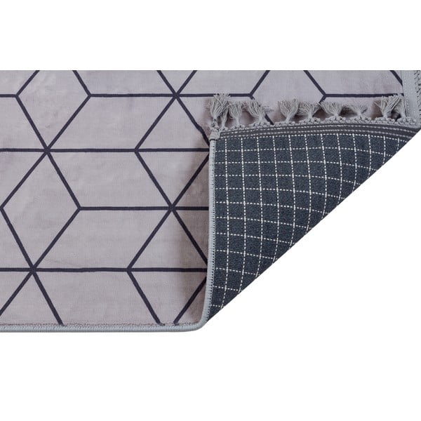 Sivi perivi tepih 160x100 cm - Vitaus-image-2