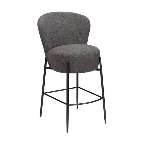 Siva barska stolica (visine sjedala 68 cm) Orbit – DAN-FORM Denmark