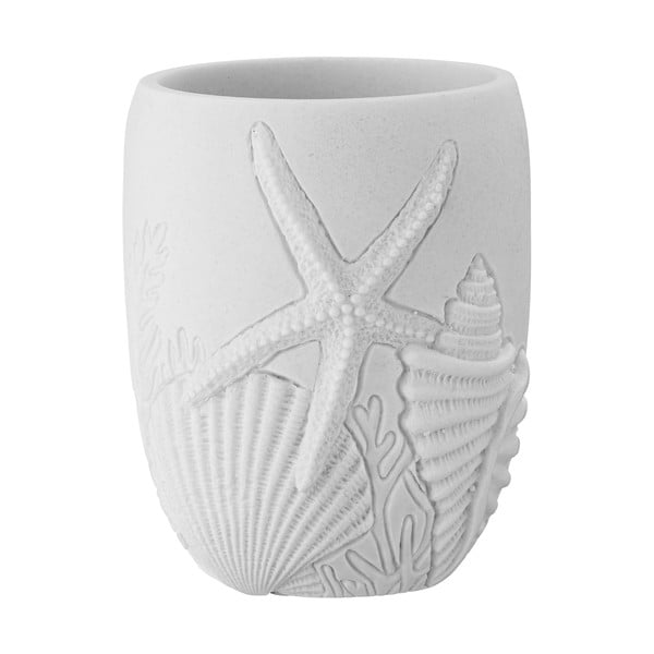 Bijela čaša za četkice za zube od polyresina Maloto – Wenko-image-3