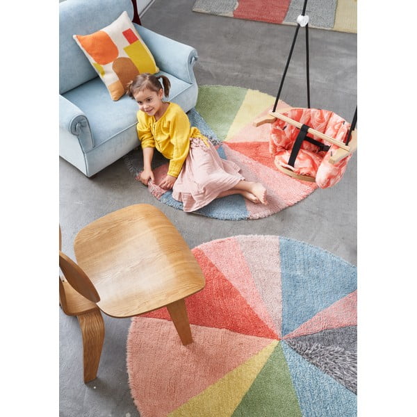 Periv/ručno rađen vunen dječji tepih ø120 cm Pie Chart – Lorena Canals-image-1