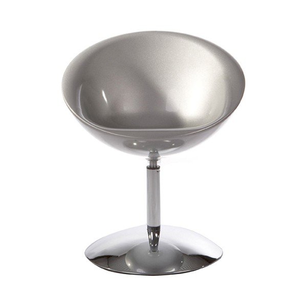 Srebrna okretna stolica Kokoon Design Bowl-image-4