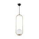 Viseća svjetiljka zlatne boje Squid Lighting Arch, visina 146 cm