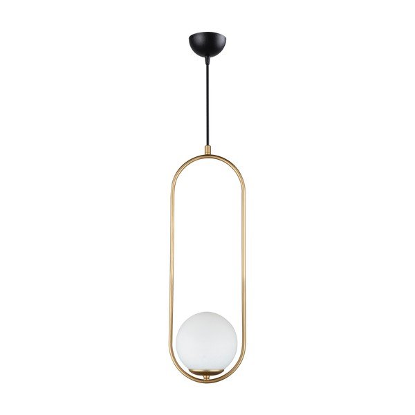 Viseća svjetiljka zlatne boje Squid Lighting Arch, visina 146 cm