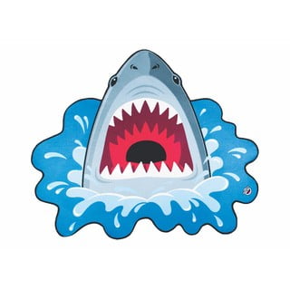 Deka za plažu u obliku morskog psa Big Mouth Inc., ⌀ 152 cm