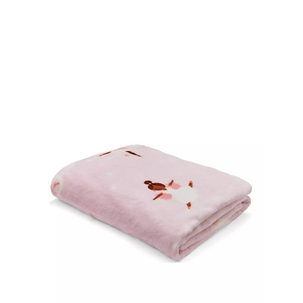 Ružičasto-ljubičasta deka za bebe od mikropliša 130x170 cm Dancing Fairies – Catherine Lansfield