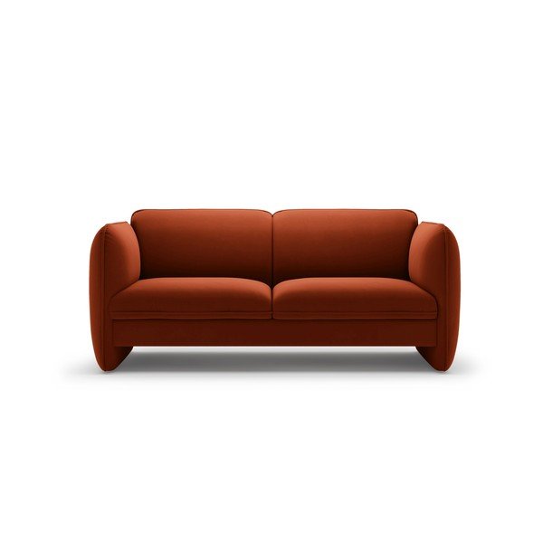 Ciglasta baršunasti sofa 168 cm Georgia – Micadoni 