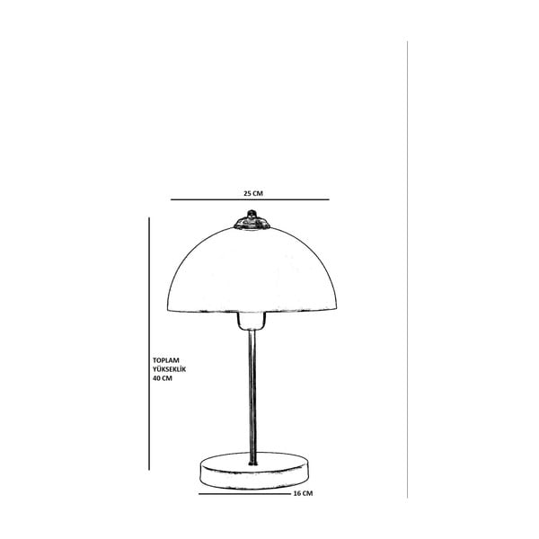 Stolna lampa u zlatnoj boji s metalnim sjenilom (visina 40 cm) Lungo – Opviq lights-image-3