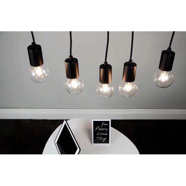 Crna petodijelna viseća lampa Sotto Luce Cero Basic-image-4