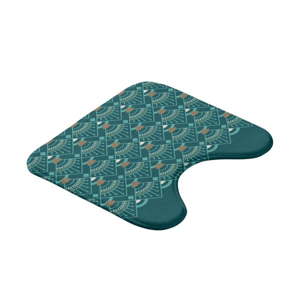 Petrolej zelena kupaonska prostirka za WC 45x45 cm Imperia – douceur d'intérieur-image-3