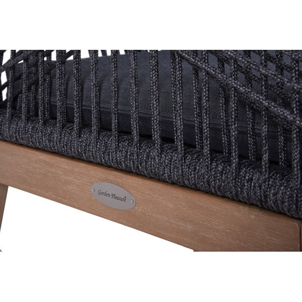 Siva vrtna stolica od masivnog drveta Pomona – Garden Pleasure-image-3