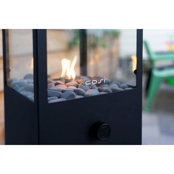 Crna plinska svjetiljka Cosi Dome, visina 45 cm-image-1