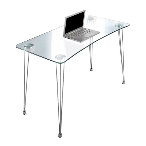Radni stol sa staklenom pločom Tomasucci, 60 x 120 cm